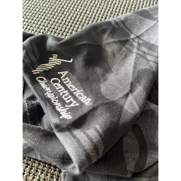 Travis Mathew Shirt Adult XXL Black Gray Camo Stretch Golf Polo Performance Mens - Picture 4 of 8